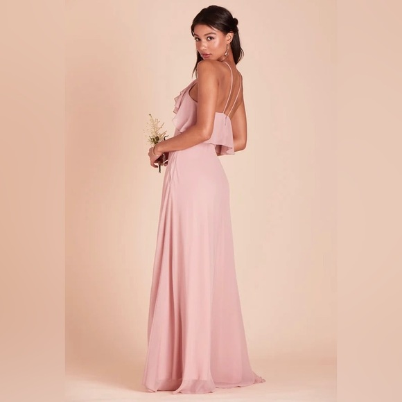 Birdy Grey JULES DRESS CHIFFON DUSTY ROSE MEDIUM NEW NWT BRIDESMAID WEDDING - Picture 2 of 6